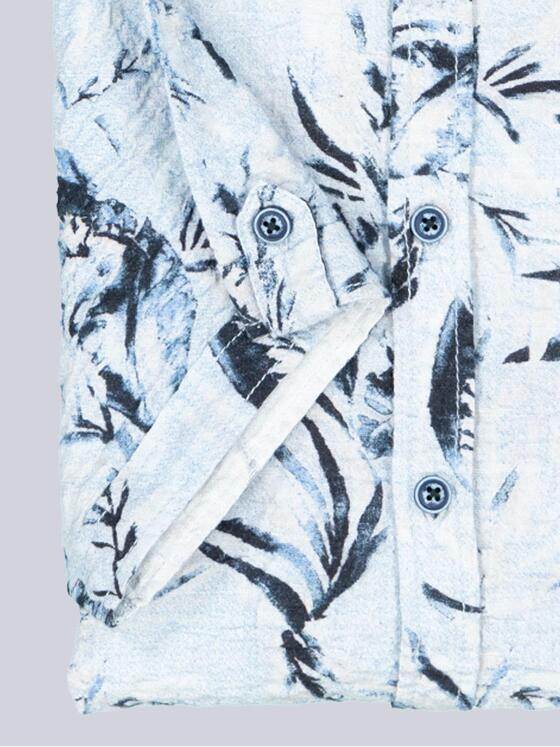 engbers Herren Kurzarm-Hemd gemustert Brilliantblau 38699