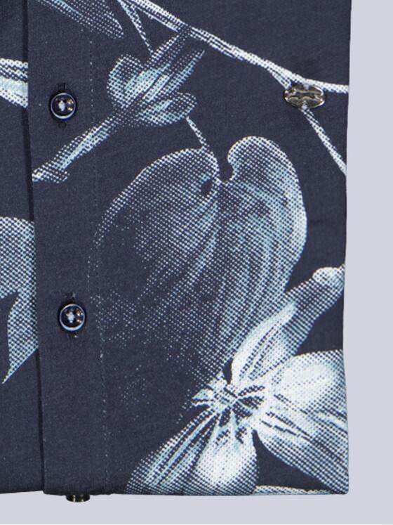 engbers Herren Kurzarm-Hemd gemustert Marineblau 39243