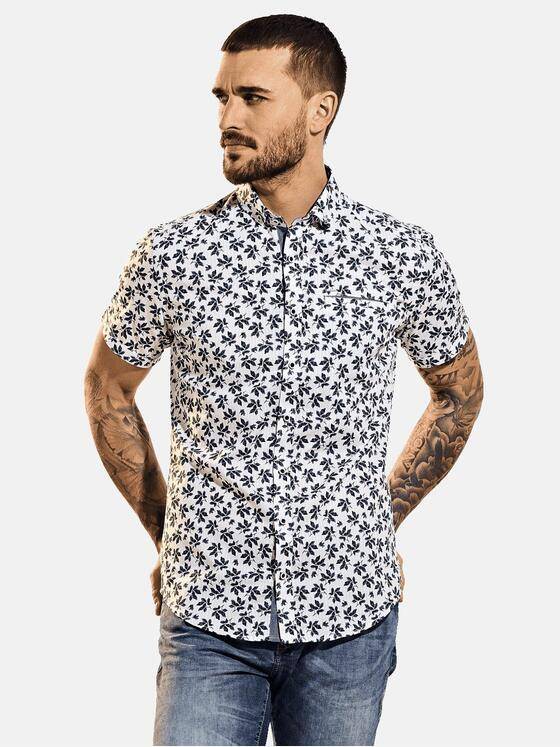 emilio adani Herren Hemd kurzarm Blau 31551
