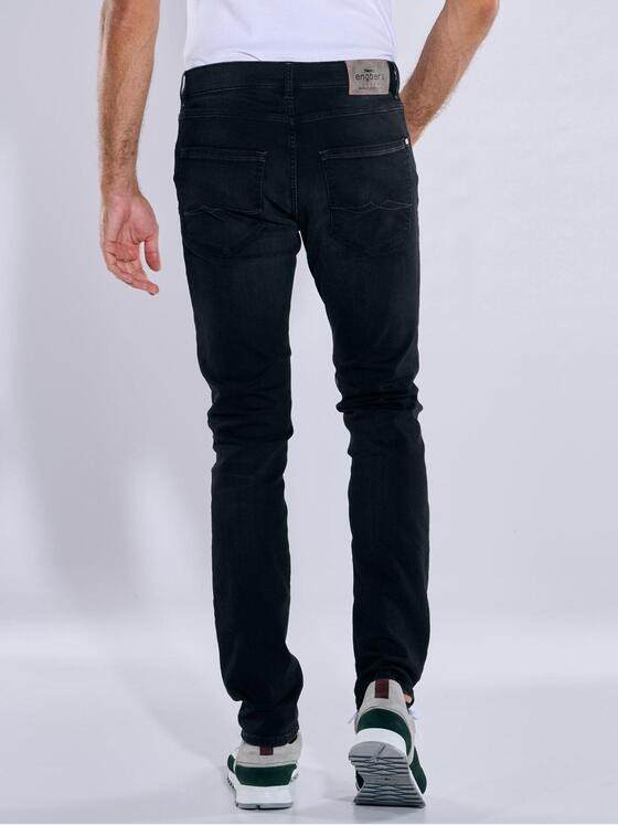 engbers Herren Super-Stretch-Jeans slim fit Schwarz 37529