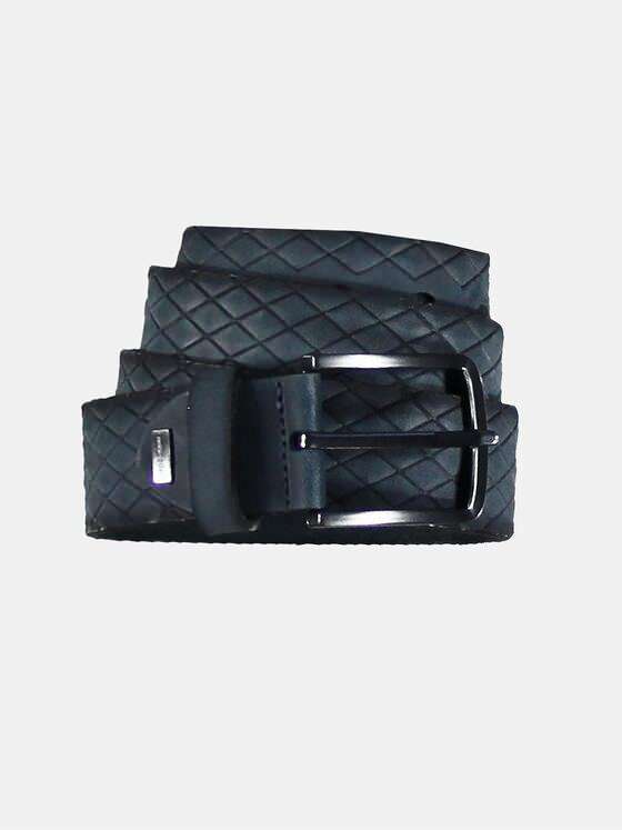 emilio adani Herren Ledergürtel Blau 29551