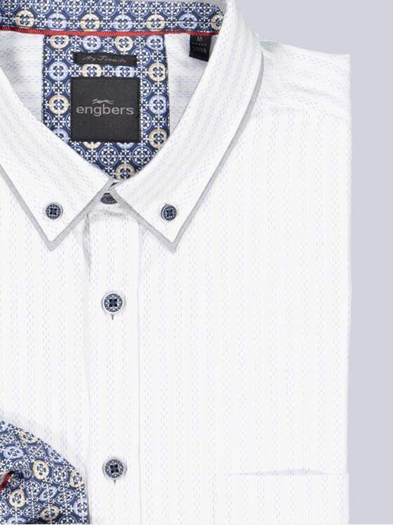 engbers Herren Langarm-Hemd "My Favorite" Blau 36117