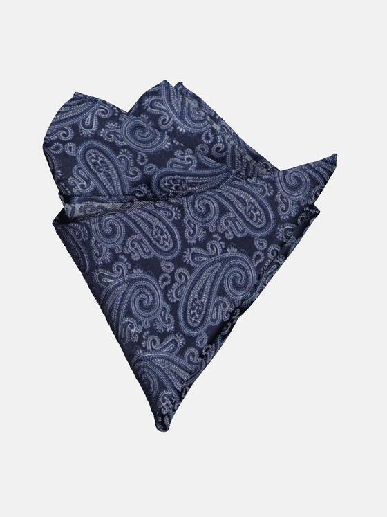 engbers Herren Einstecktuch mit Paisley-Muster Blau 34740