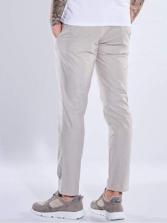 emilio adani Herren Chino straight Naturweiss 40350