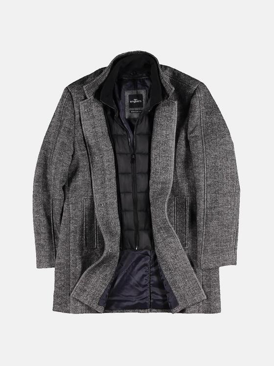 engbers Herren Stilvoller Mantel Grau 30770