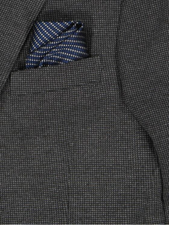 engbers Herren Einstecktuch gemustert Blau 36751