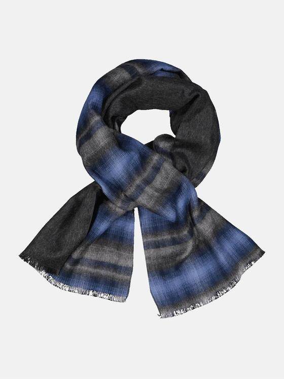 engbers Herren Schal gemustert Saphirblau 33889