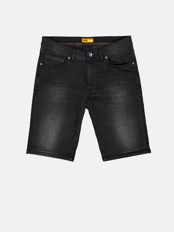 emilio adani Herren Bermuda regular Schwarz 35006