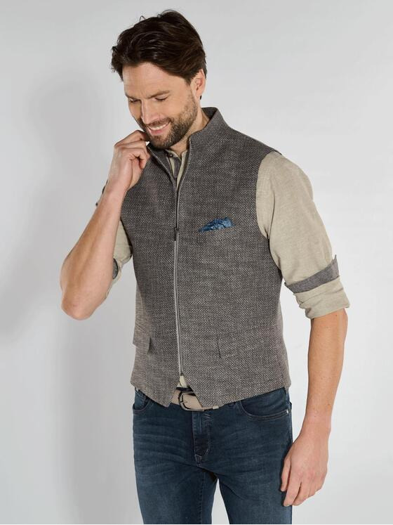 engbers Herren Sakko-Weste regular Braun 36491