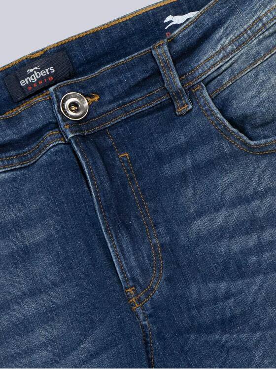 engbers Herren Super-Stretch-Jeans slim fit Marineblau 37401