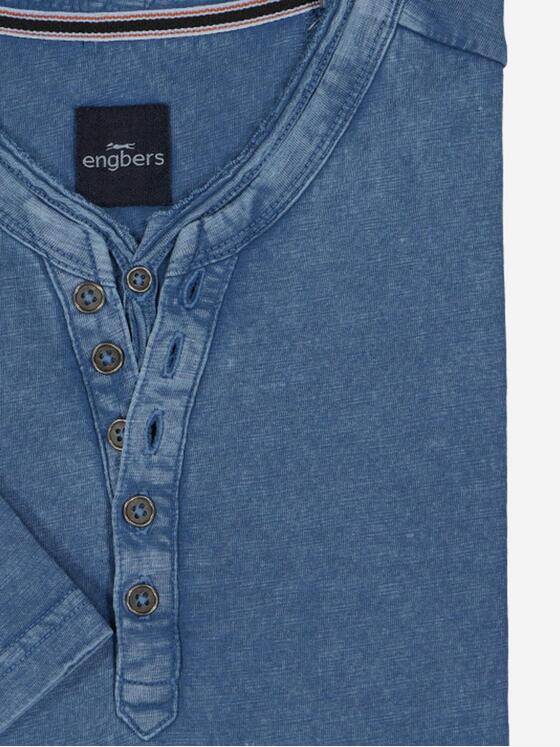 engbers Herren Henley T-Shirt Brilliantblau 38185