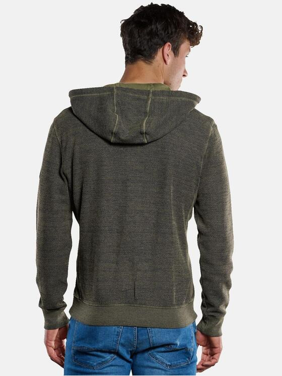 engbers Herren Sweatjacke mit Kapuze Oliv 33736