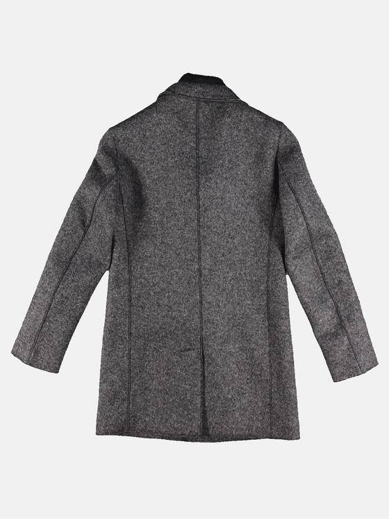 emilio adani Herren Mantel mit Inlet Grau 30784