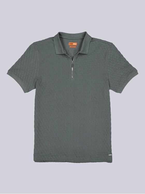 emilio adani Herren Polo-Shirt uni Petrolblau 39215