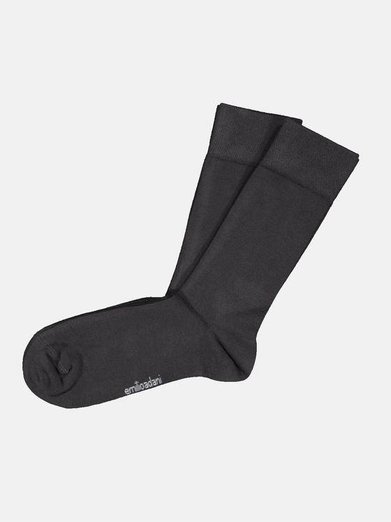 emilio adani Herren Socke uni Anthrazit 34179