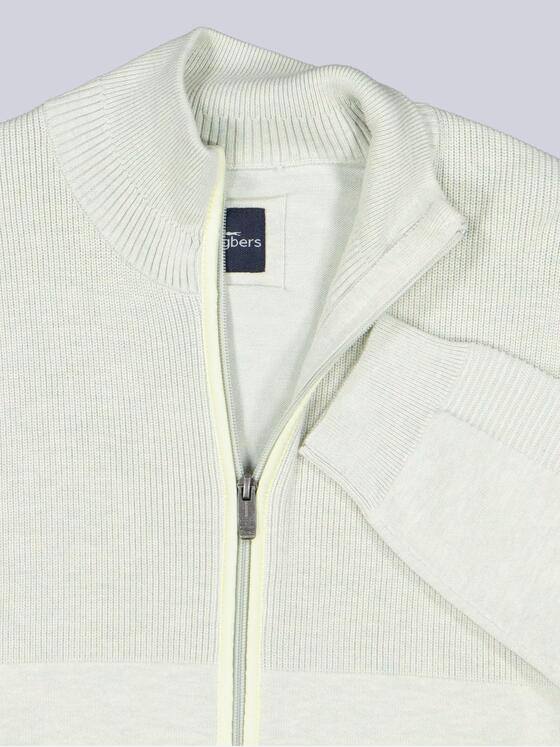 engbers Herren Cardigan strukturiert Hellgruen 38561