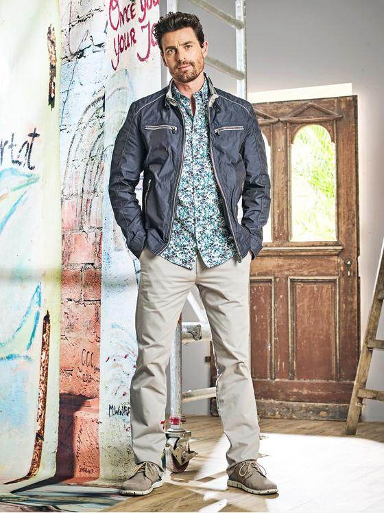 engbers Herren Leichte Übergangsjacke Saphirblau 29050