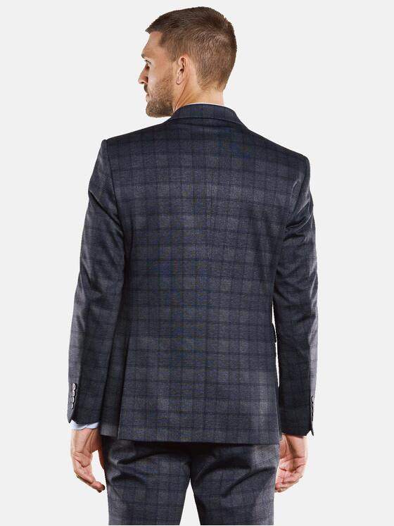 emilio adani Herren Sakko dezent kariert Blau 33689