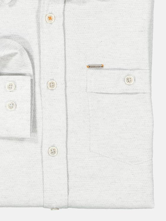 emilio adani Herren Langarm-Hemd uni Grau 35463