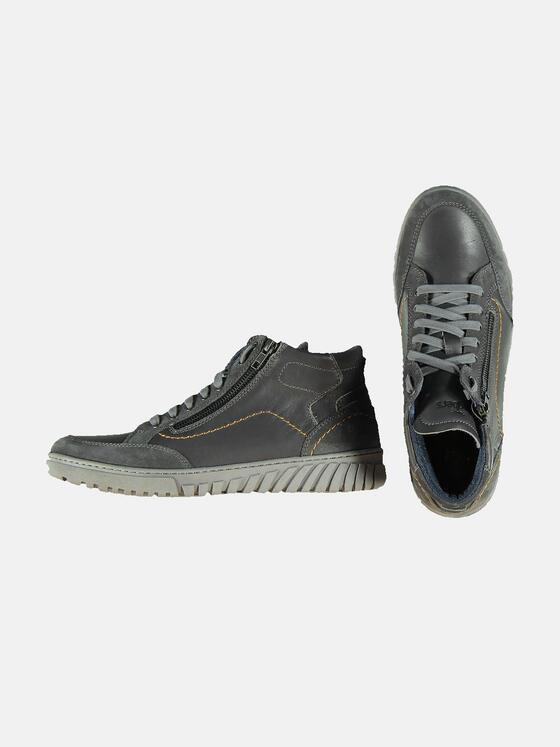 engbers Herren Sneaker mit seitlichem Reißverschluss Grau 31948