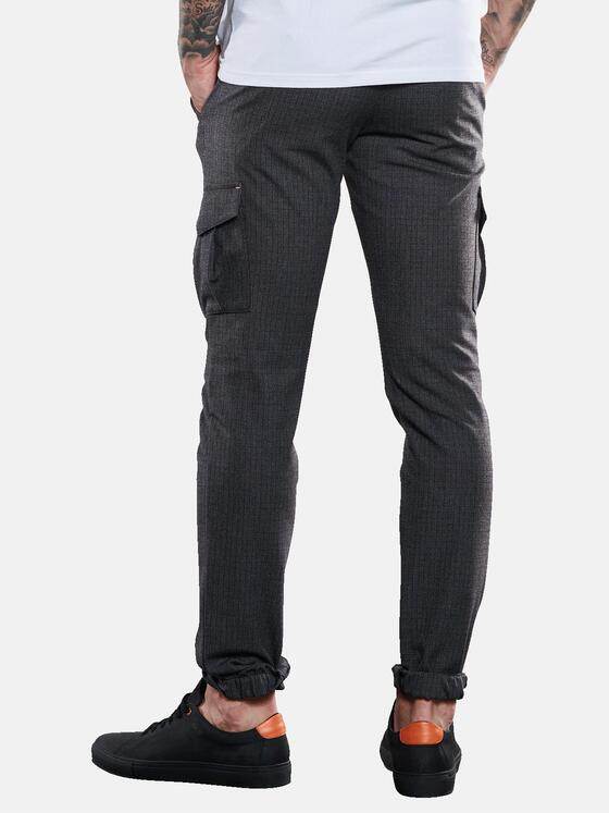 emilio adani Herren Cargo-Hose mit Tunnelzug Grau 33322