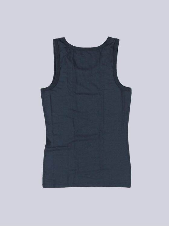 emilio adani Herren Tank-Top uni Blau 38169