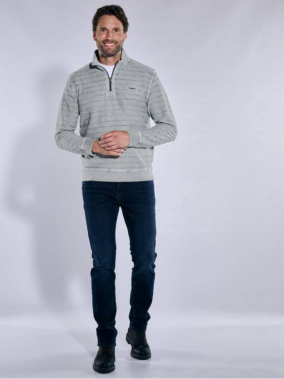 engbers Herren Sweatshirt strukturiert Grau 37754