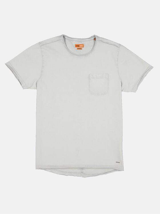 emilio adani Herren T-Shirt in Ottoman-Qualität Grau 33415