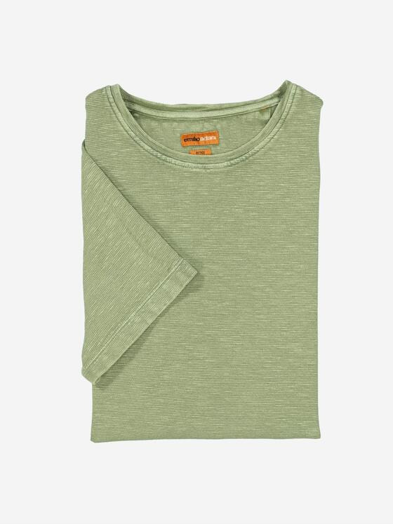 emilio adani Herren T-Shirt slim fit Grün 36981