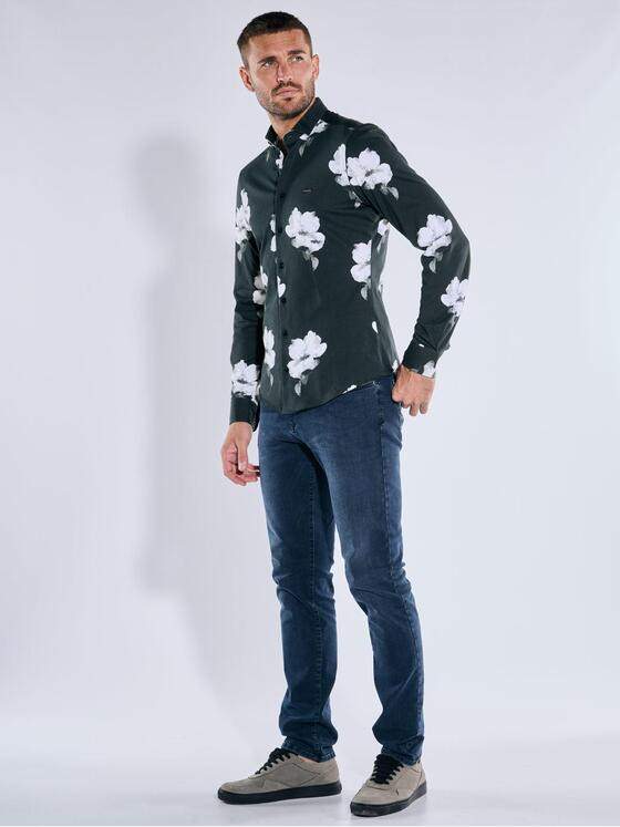 emilio adani Herren Hemd langarm Schwarz 39602