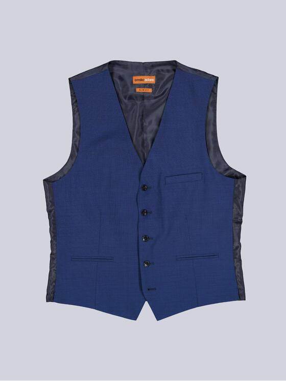 emilio adani Herren Sakko-Weste slim fit Blau 38706