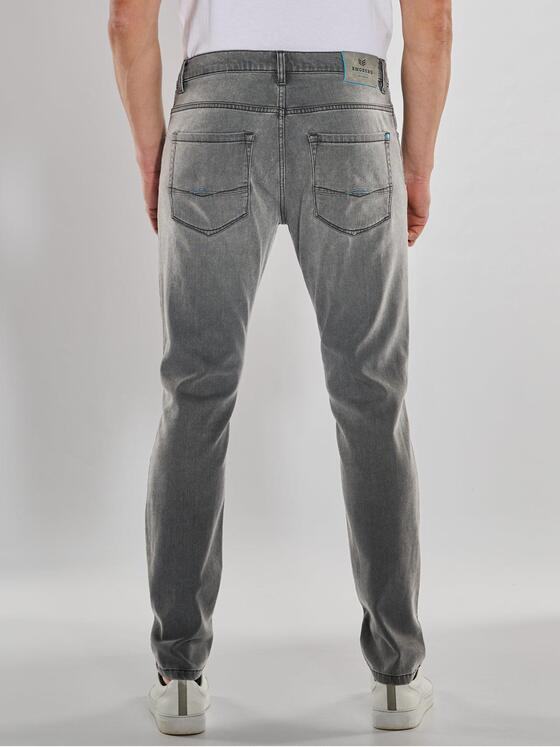 ENGBERS GERMANY Herren Super-Stretch-Jeans aus speziellem Waren-Hightechmaterial Grau 36890