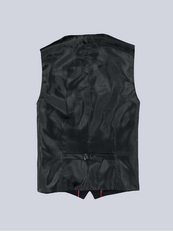 emilio adani Herren Anzug-Weste slim fit Schwarz 34917