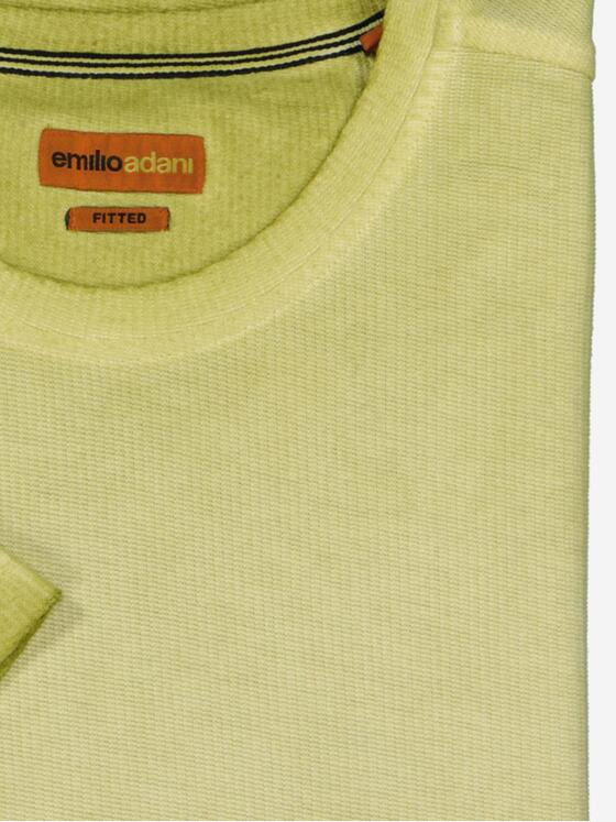 emilio adani Herren T-Shirt slim fit Gelb 36786