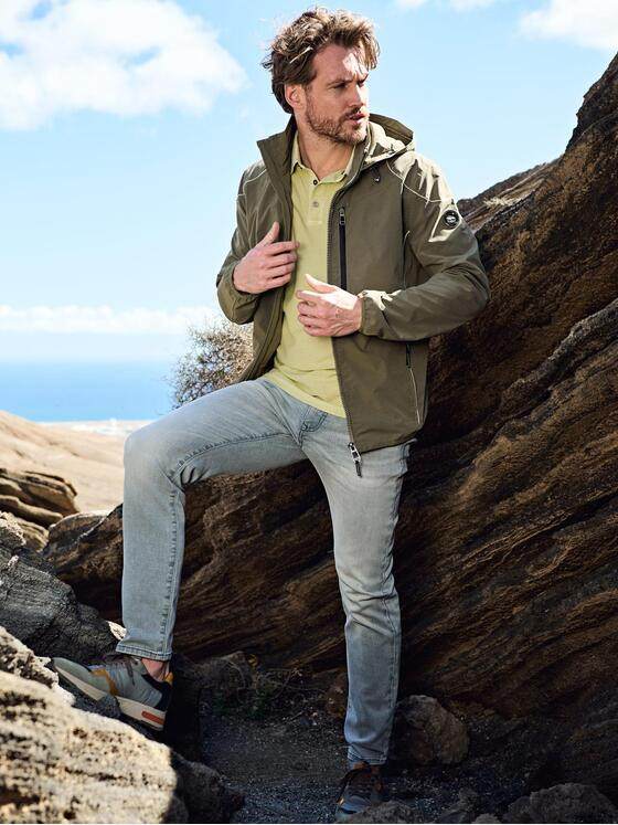 engbers Herren Übergangsjacke mit abnehmbarer Kapuze Khaki 38372