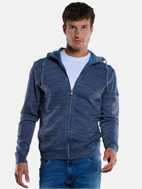 engbers Herren Sweatjacke mit Kapuze Indigoblau 33392