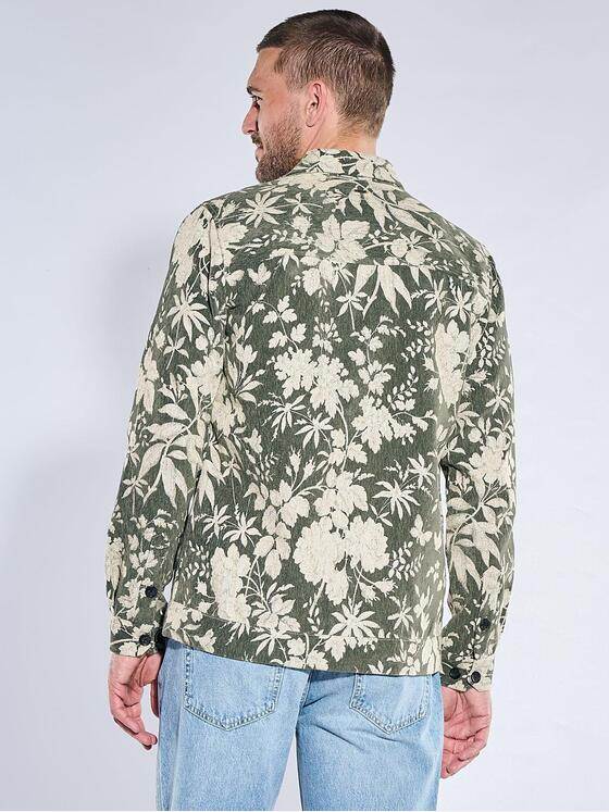 emilio adani Herren Hemd langarm Oliv 40977