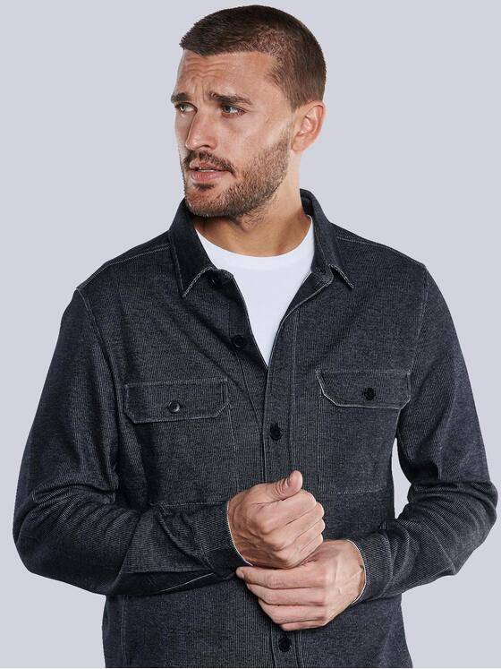 emilio adani Herren Overshirt uni Grau 33735