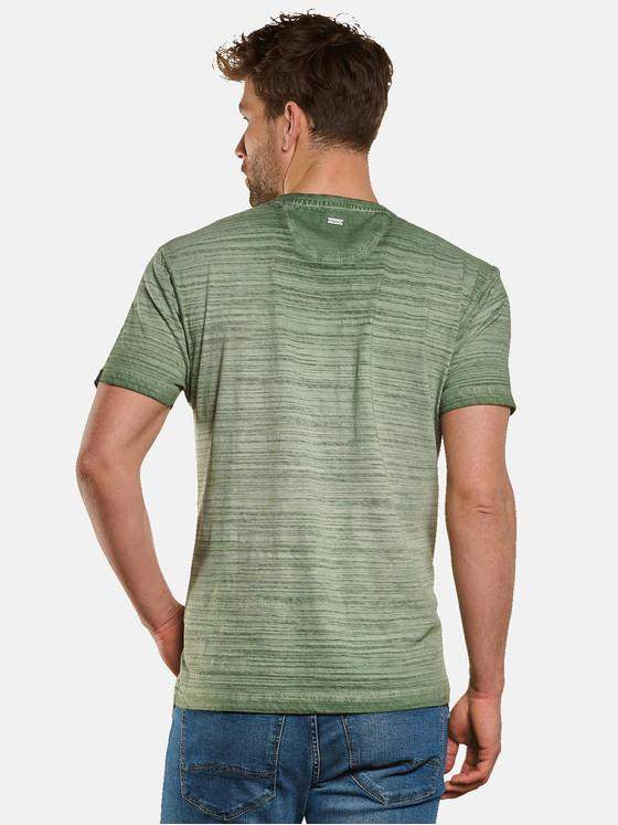 engbers Herren T-Shirt mit bewegter Warenstruktur Oliv 32237