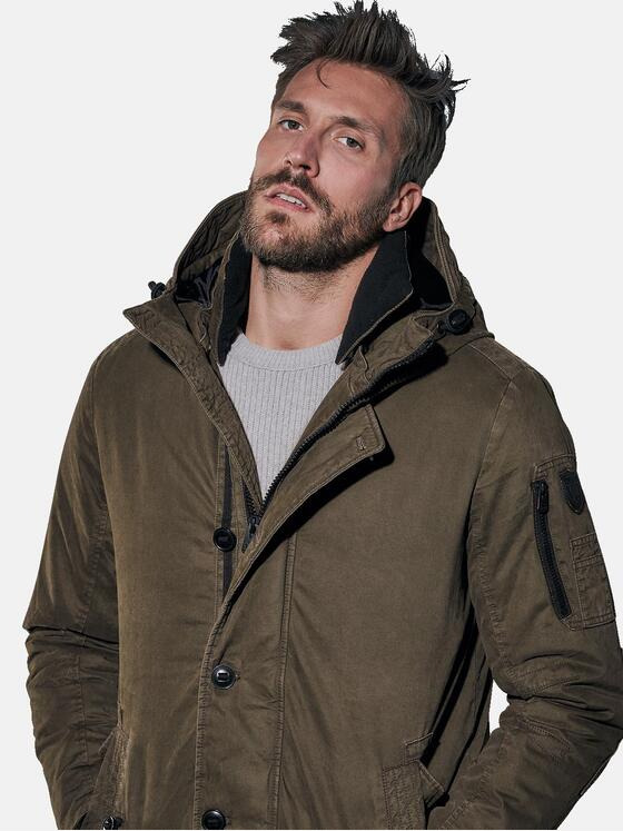 emilio adani Herren Stylische Winterjacke Braun 30765