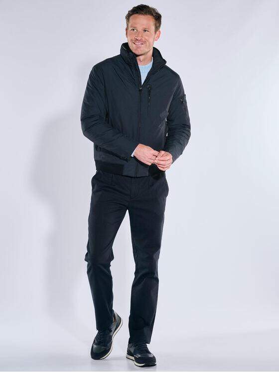 engbers Herren Jacke dezent glänzend Saphirblau 39306