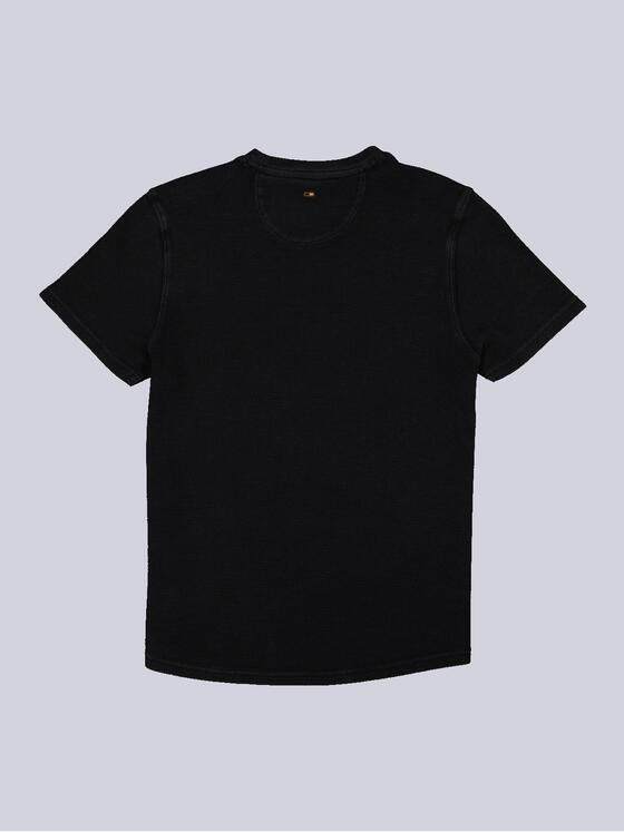 emilio adani Herren T-Shirt uni Schwarz 36804
