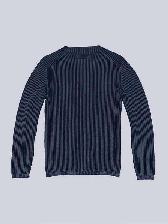 emilio adani Herren Pullover strukturiert Blau 36069