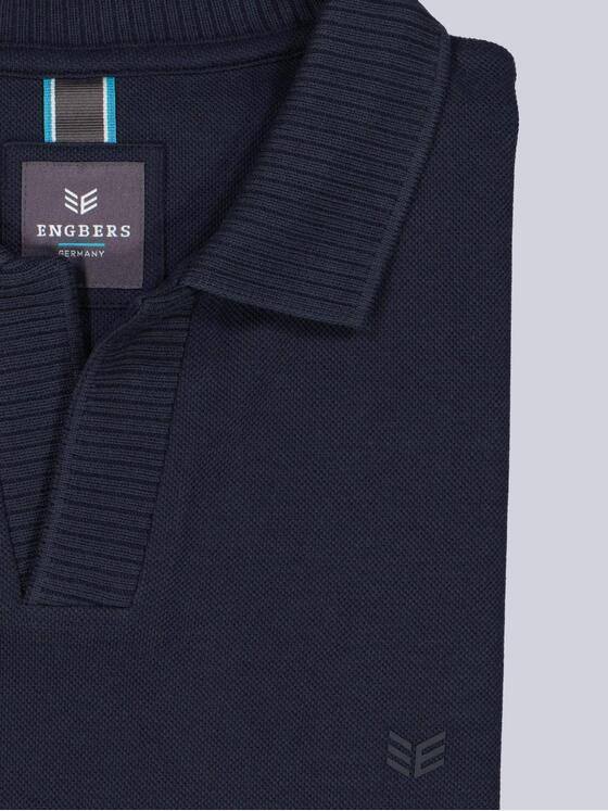 ENGBERS GERMANY Herren Polo-Shirt aus aus edler Baumwolle Saphirblau 38568