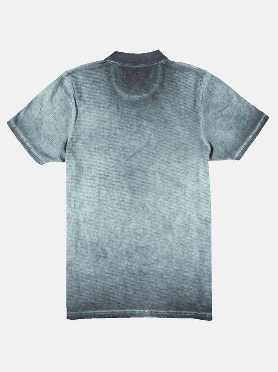 emilio adani Herren Poloshirt mit besonderem Waschverfahren Blau 30582