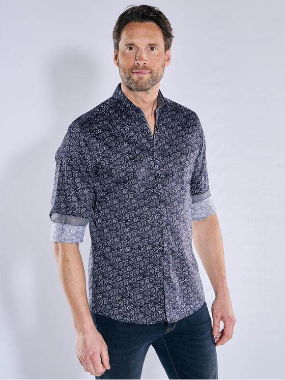 engbers Herren Langarm-Hemd "My Favorite" Saphirblau 38503