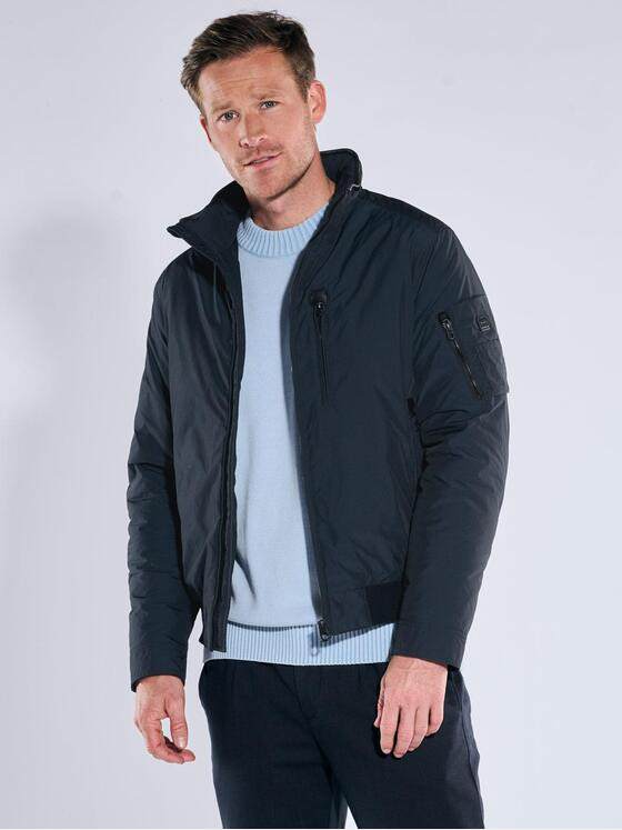 engbers Herren Jacke dezent glänzend Saphirblau 39306