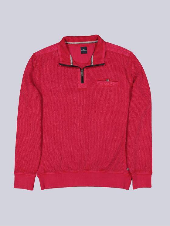engbers Herren Sweatshirt strukturiert Rot 39532