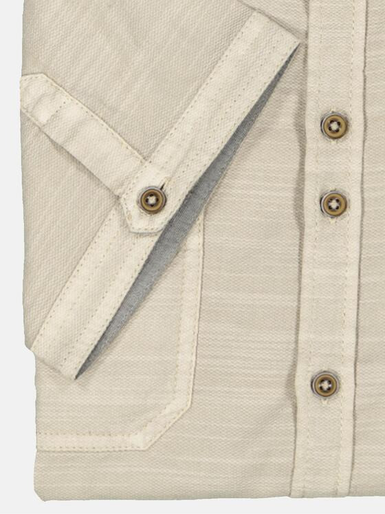 engbers Herren Kurzarm-Hemd regular Beige 36872