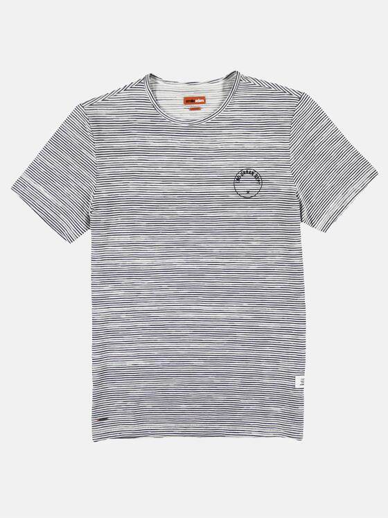 emilio adani Herren Rundhals T-Shirt Weiß 27394
